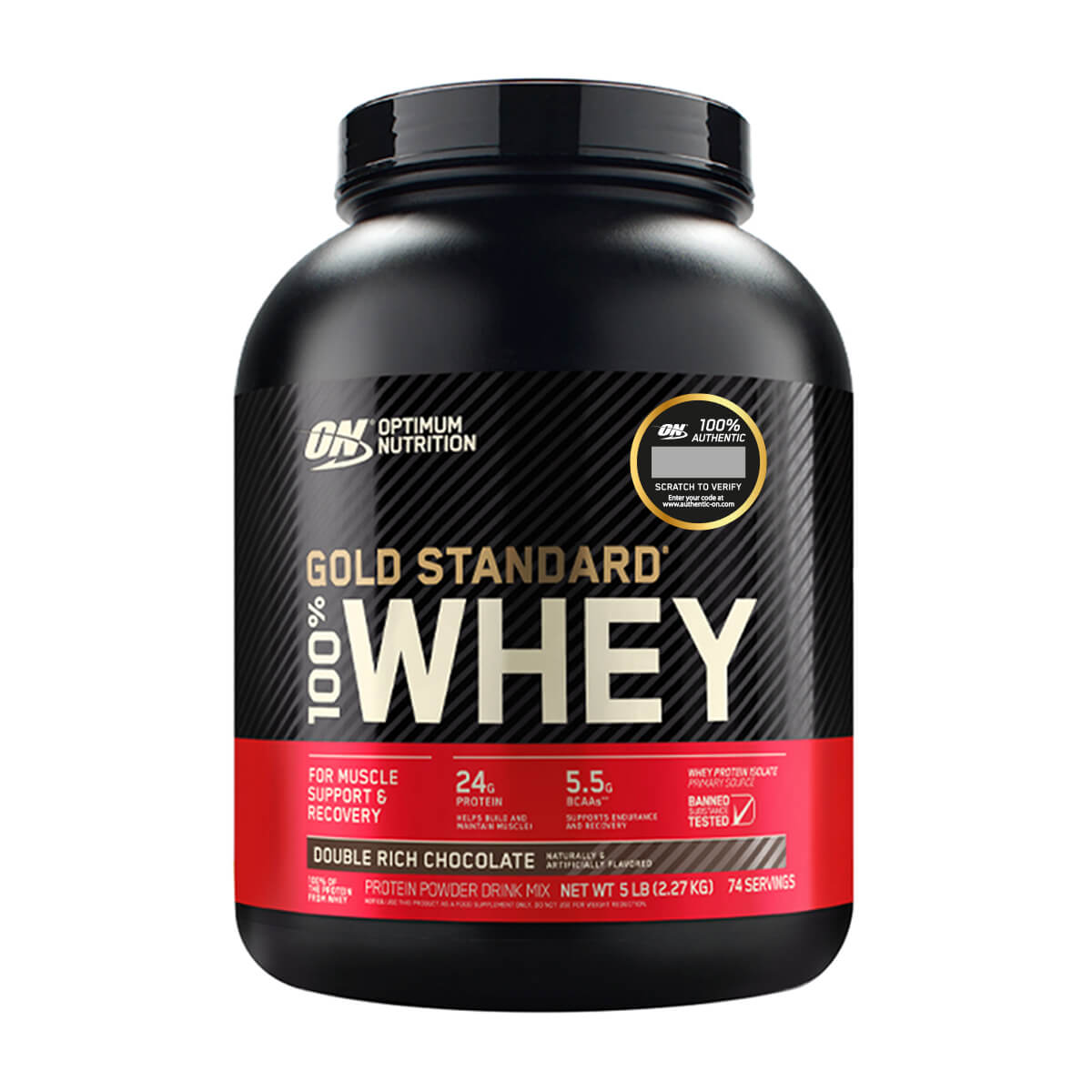 Gold Standard, Optimum Nutrition Whey Protein 5 Lb, Original